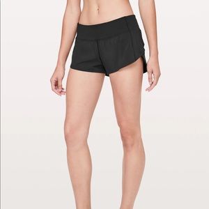 Lululemon Speed Up shorts. Black.
